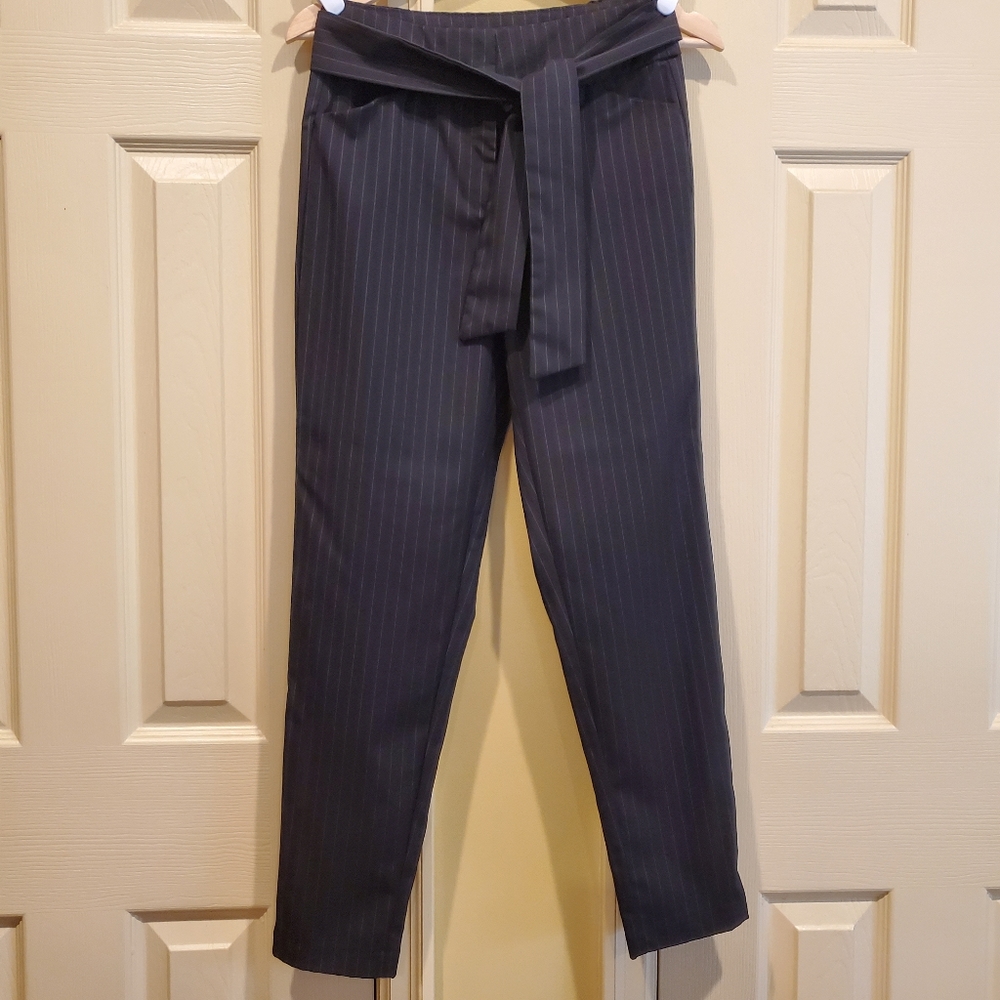 Dynamite Pinstripe pants with belt